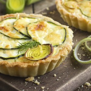 Tartelette courgette chèvre