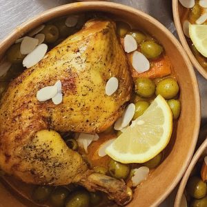 Tajine poulet olives