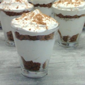 Verrine chantilly speculoos au caramel